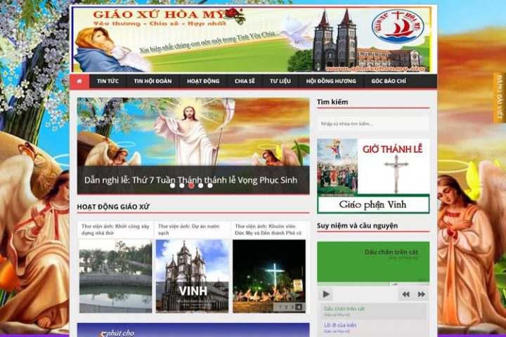 giáo xứ hòa mỹ, nhà thờ, công giáo, website tôn giáo, thiết kế web, website công ty, website giáo dục, web bán hàng, web doanh nghiệp, website đà nẵng